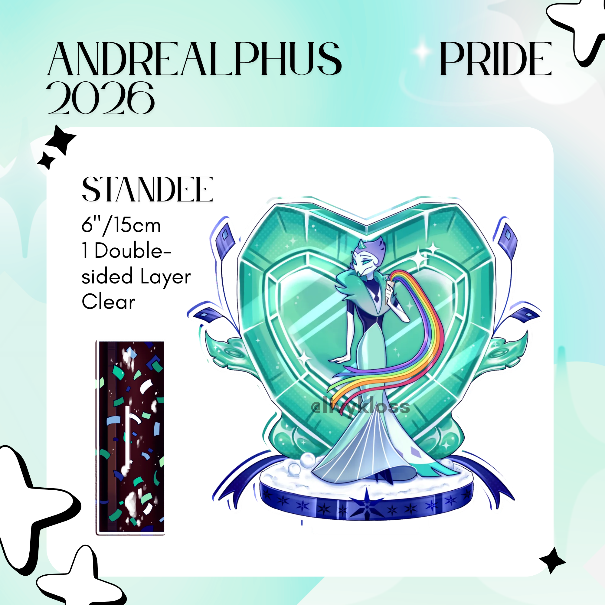 Andrealphus Pride 2026 Acrylic Standee - Helluva Boss