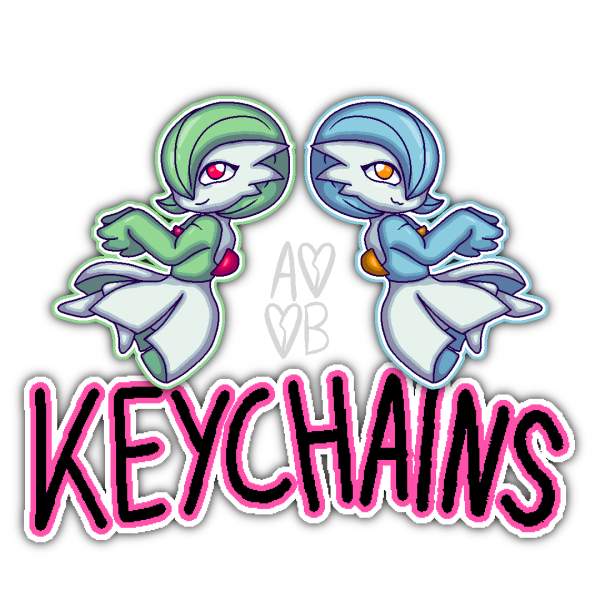 Gardevoir Pokemon Keychain