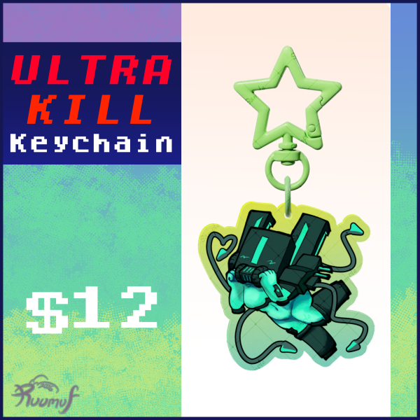 ULTRAKILL Mindflayer Keychain