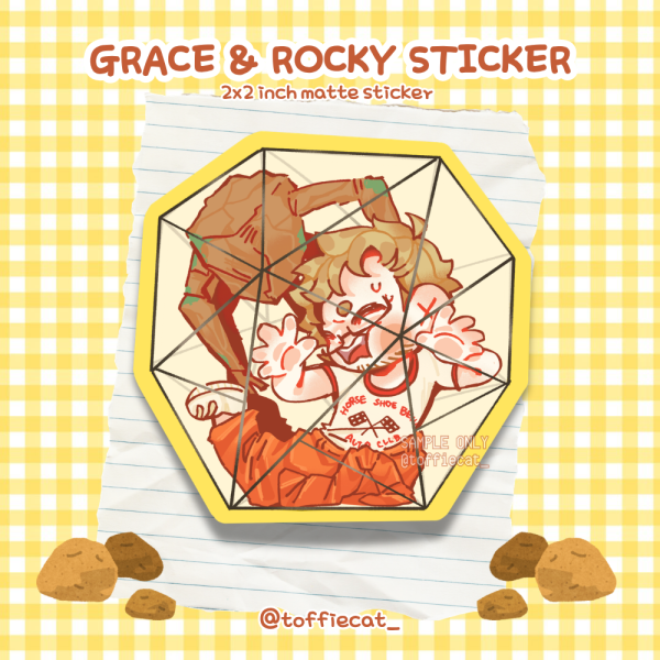 Grace & Rocky Die-Cut Matte Sticker