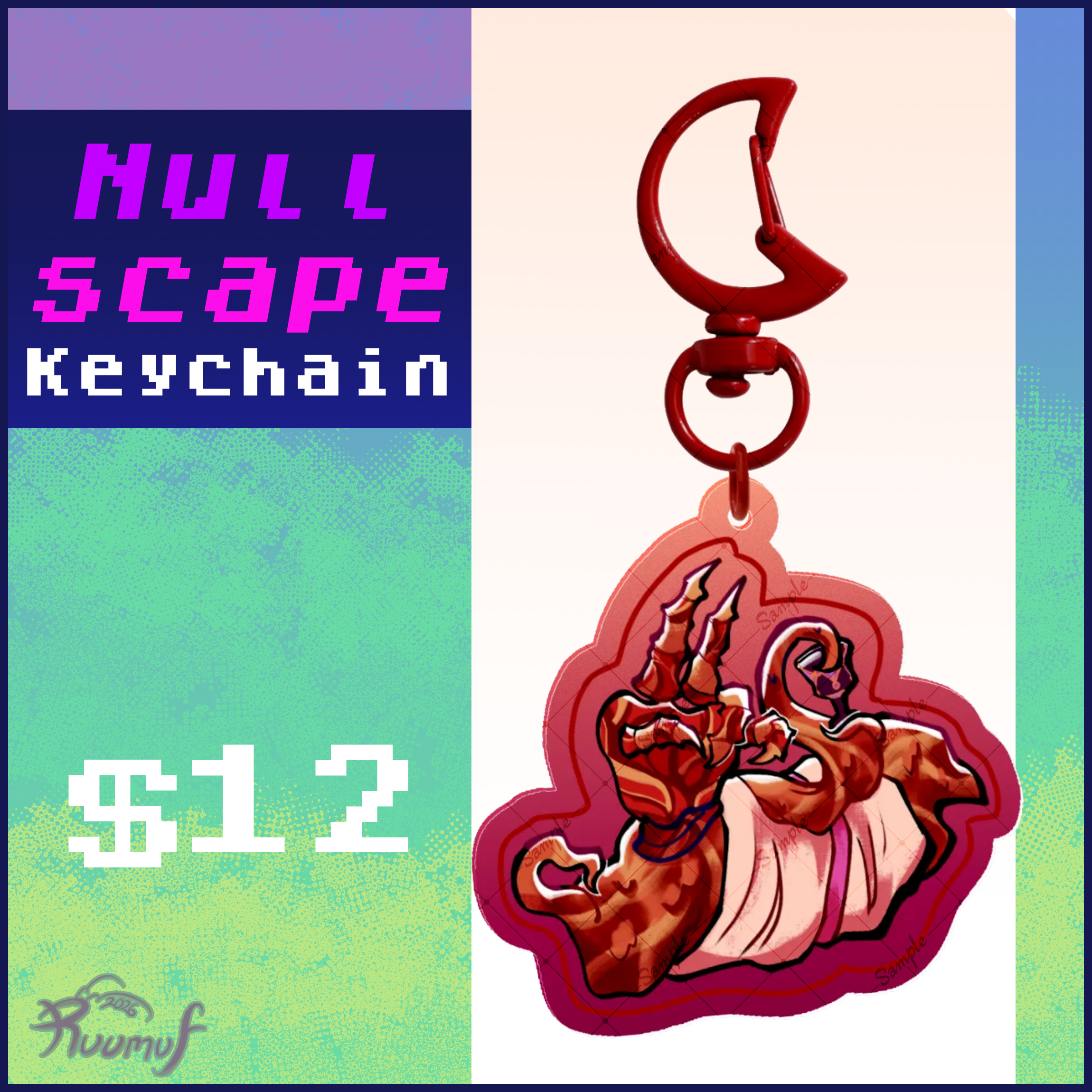 Nullscape Flesh Keychain