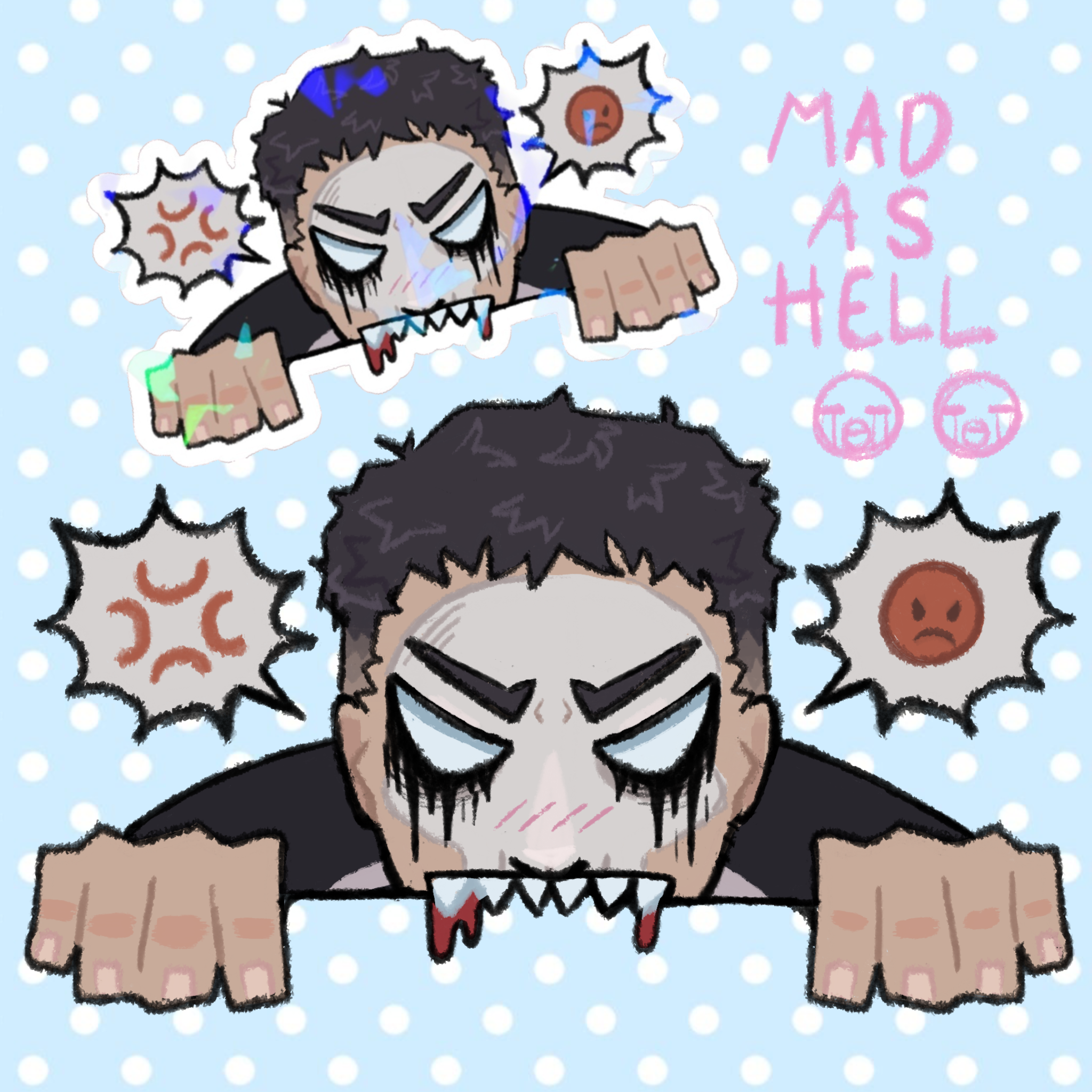 punisher peeking sticker