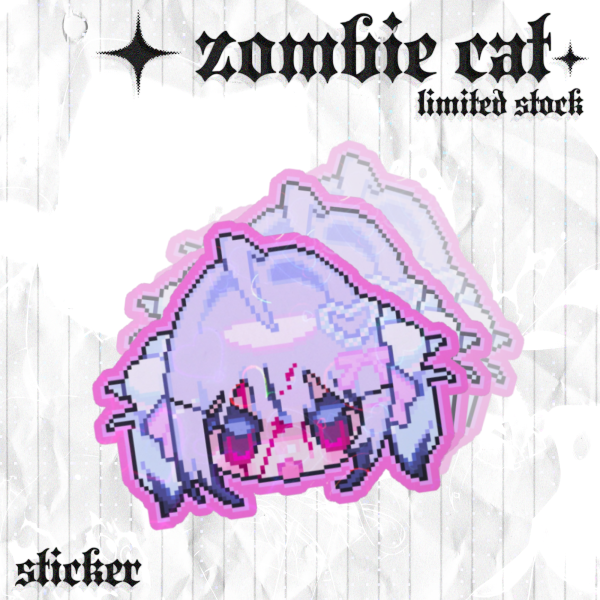♡ Zombie Cat Sticker ⊹ ࣪ ˖