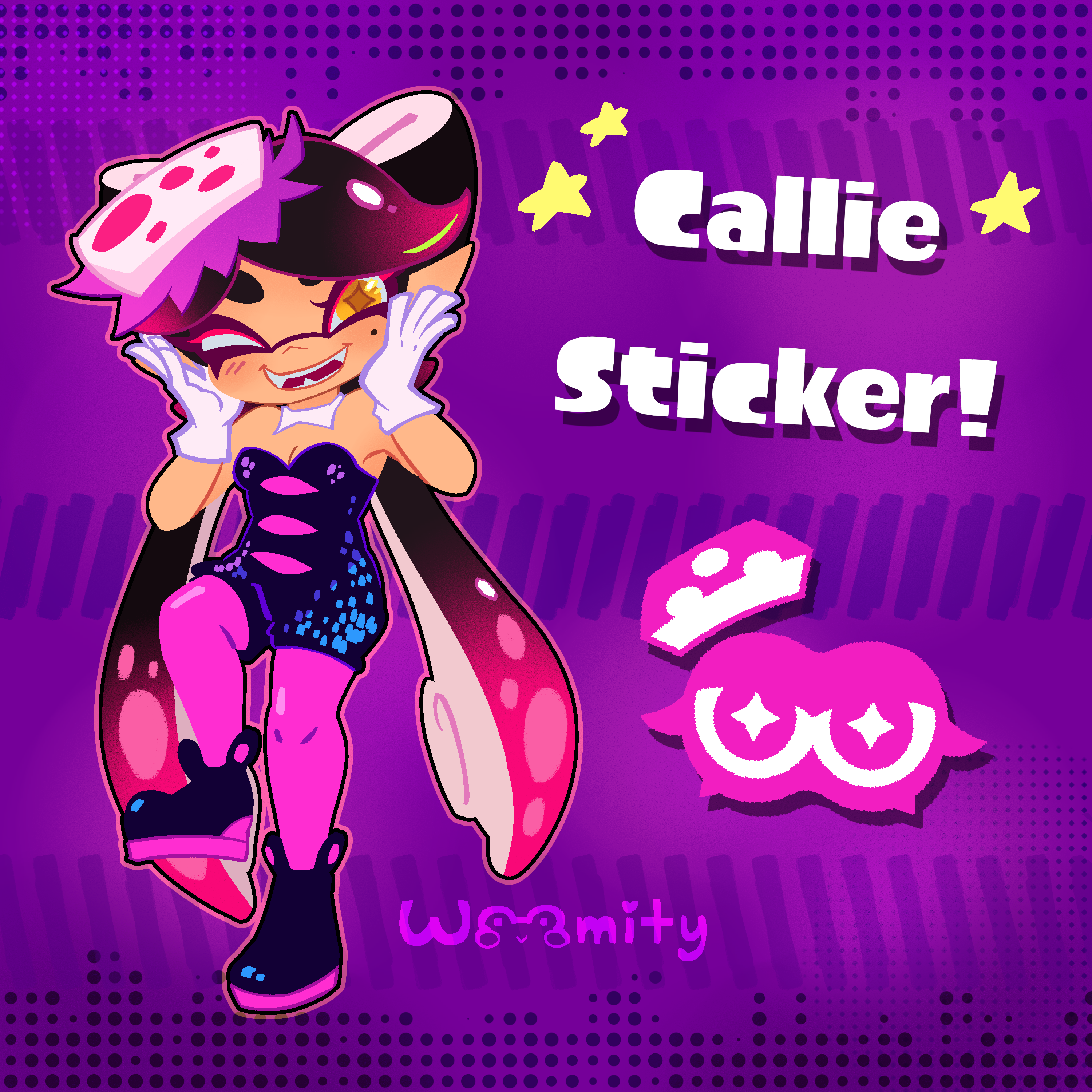 Callie Splatoon Holo Star Sticker