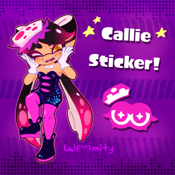Callie Splatoon Holo Star Sticker