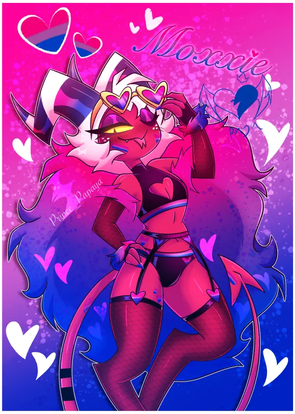 Bisexual pride Moxxie Poster
