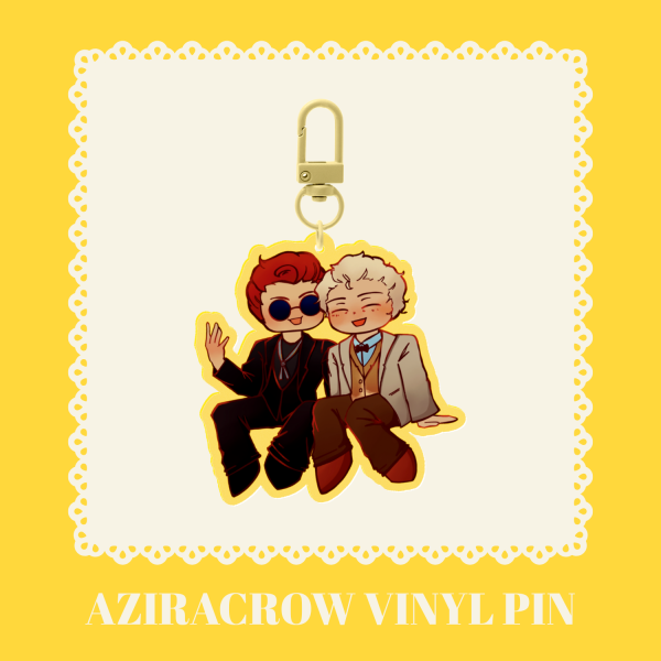 Good Omens Aziracrow keychain