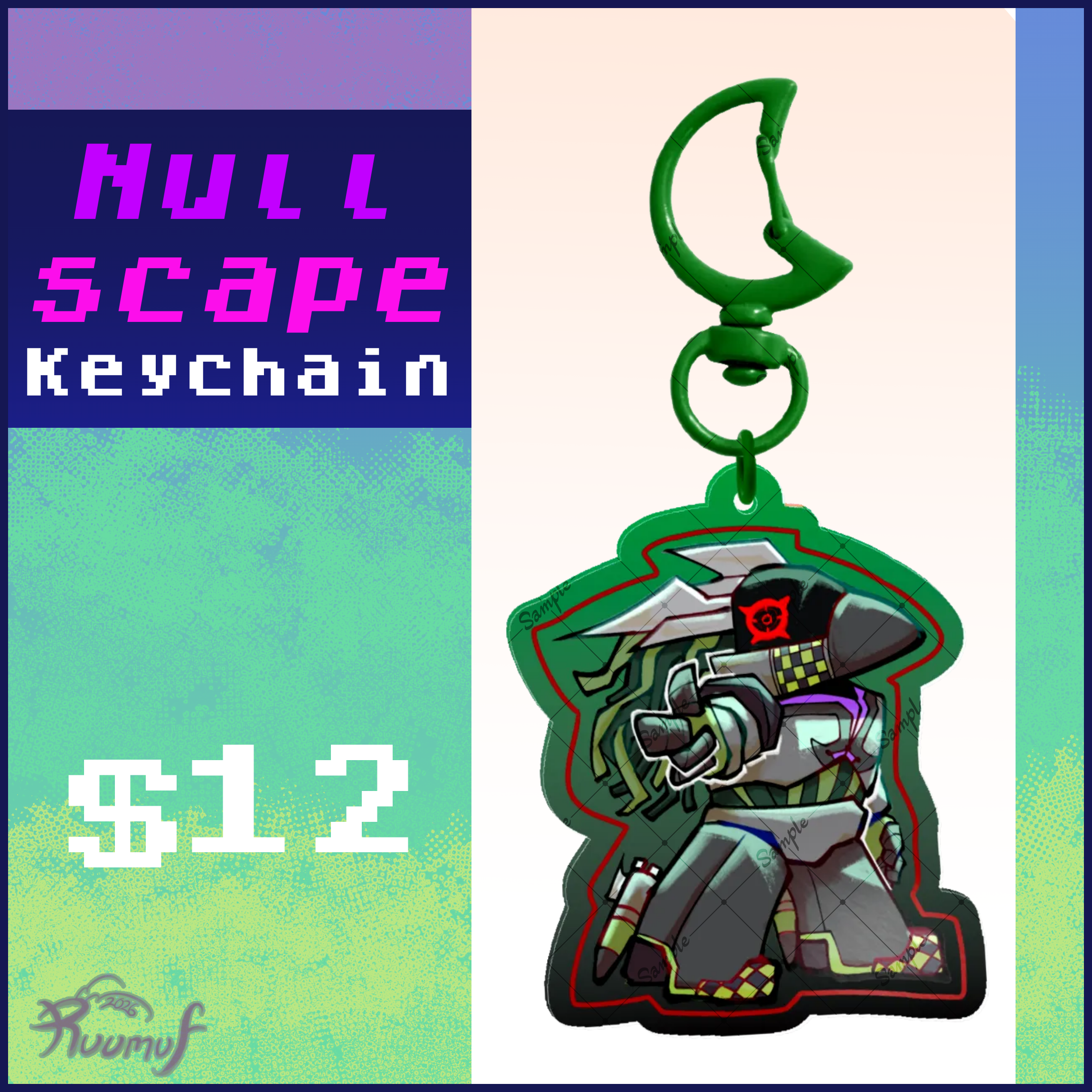 Nullscape ICBM Keychain