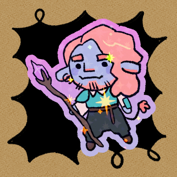 Mighty Nein Caduceus Clay Sticker