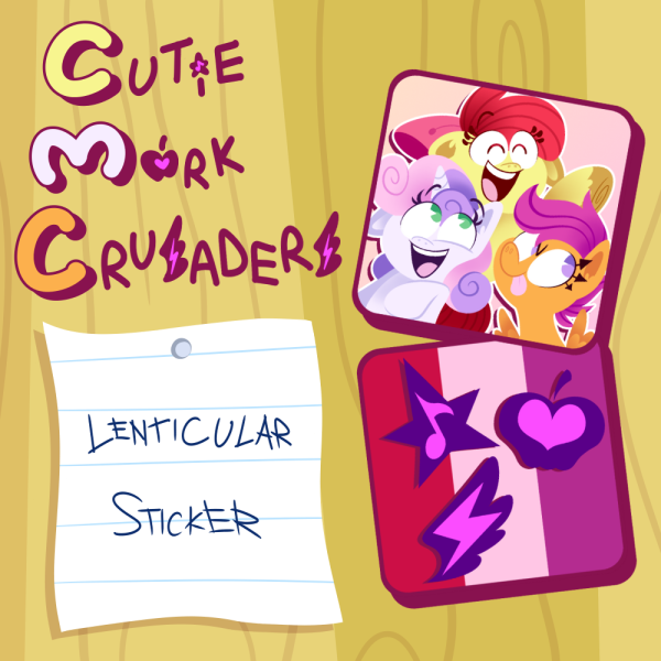 Cutie Mark Crusaders Lenticular Sticker