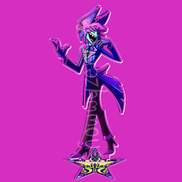 Neon Alastor Standee (7in)