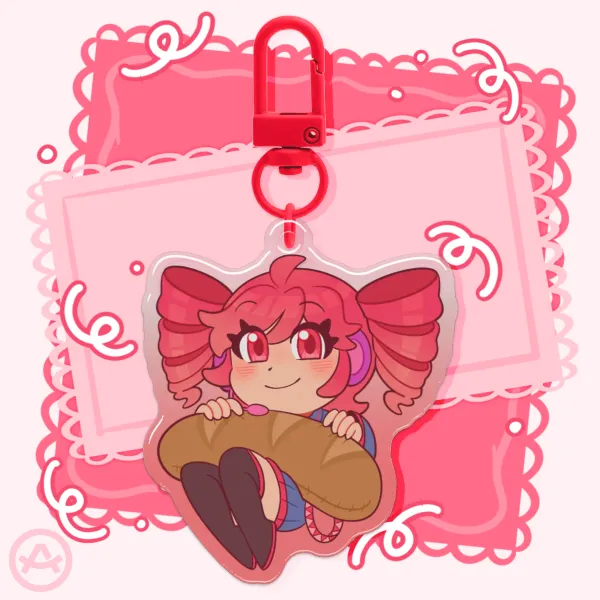 Kasane Teto - Epoxy Coloured Acrylic Keychain