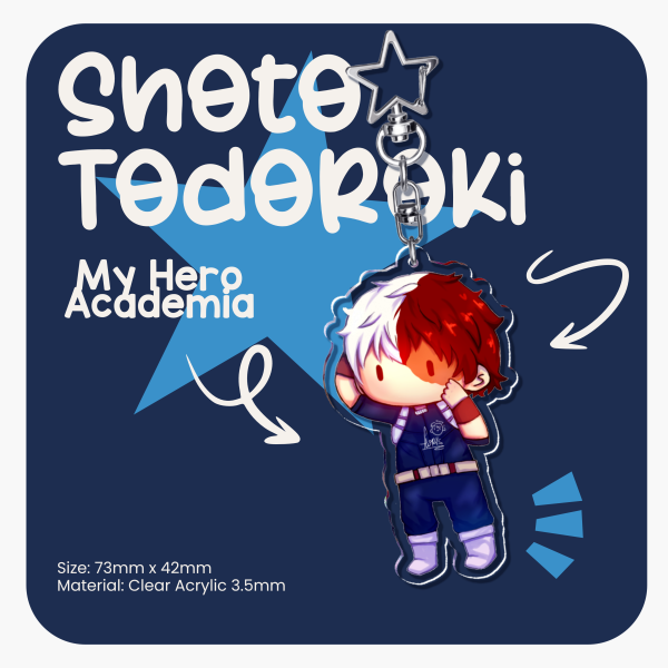 Shoto Todoroki Keychain