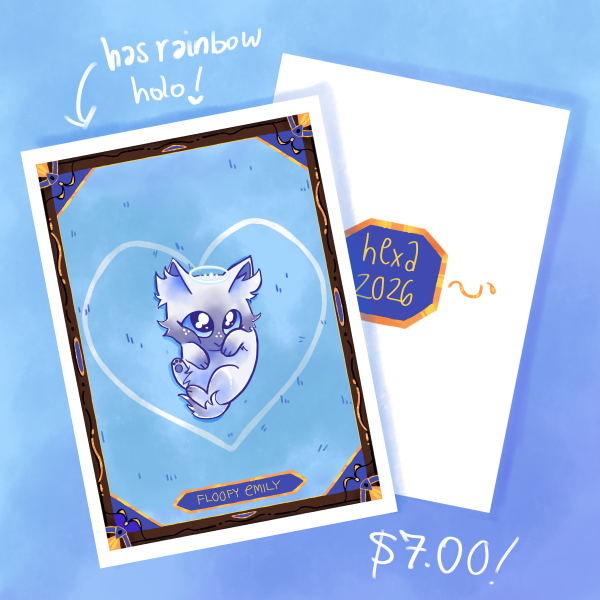 Floofy Emily || Hazbin Hotel Fan Card