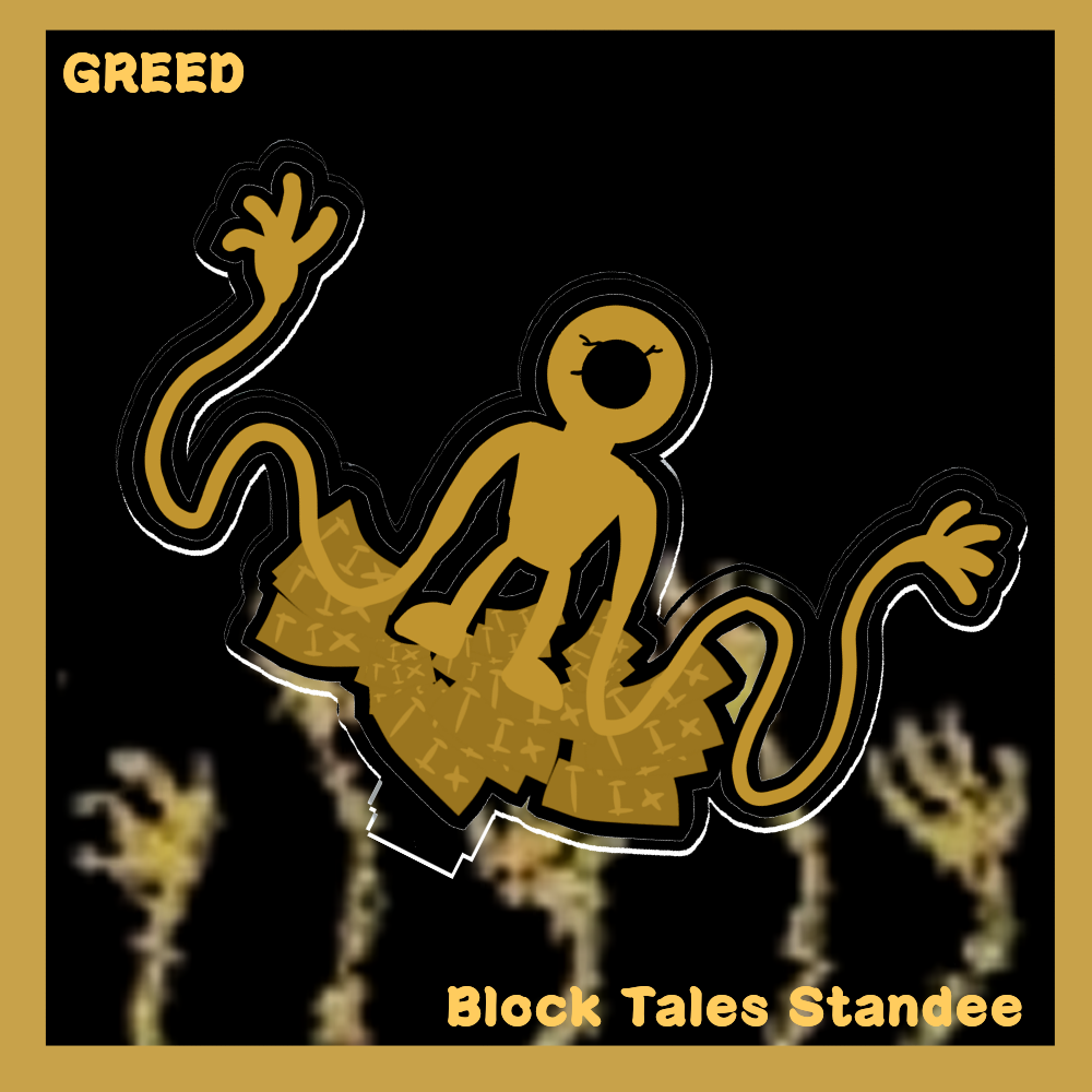 GREED Block tales standee