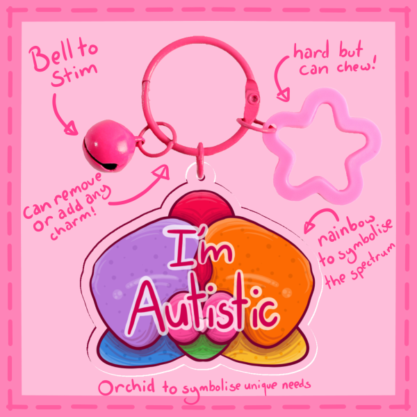 I’m Autistic Keychain
