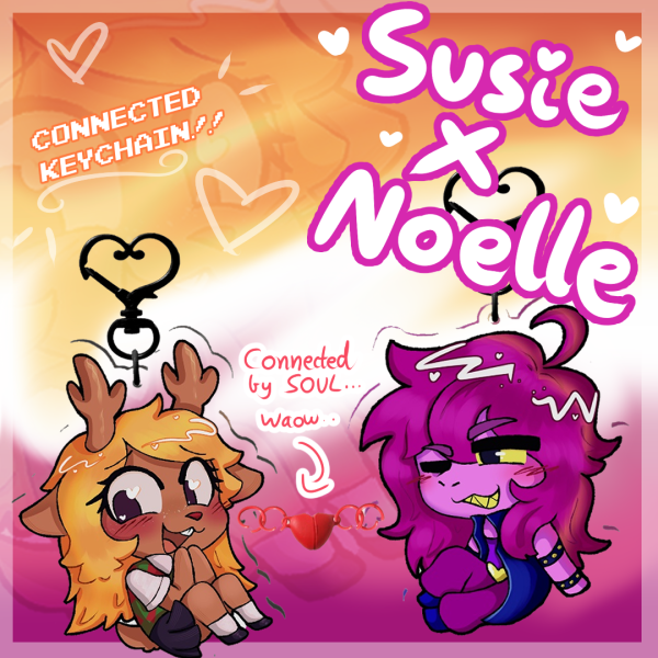 Susie & Noelle - Connected keychain