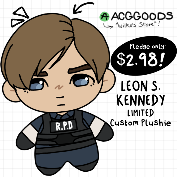 Leon S. Kennedy Resident Evil 2 Remake Custom Plushie!