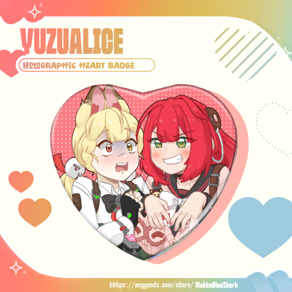 [ZENLESS ZONE ZERO ZZZ] YuzuAlice Heart Holo Badge