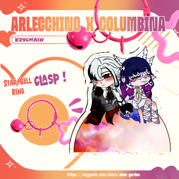 Arlebina Glitter Acrylic Keychains