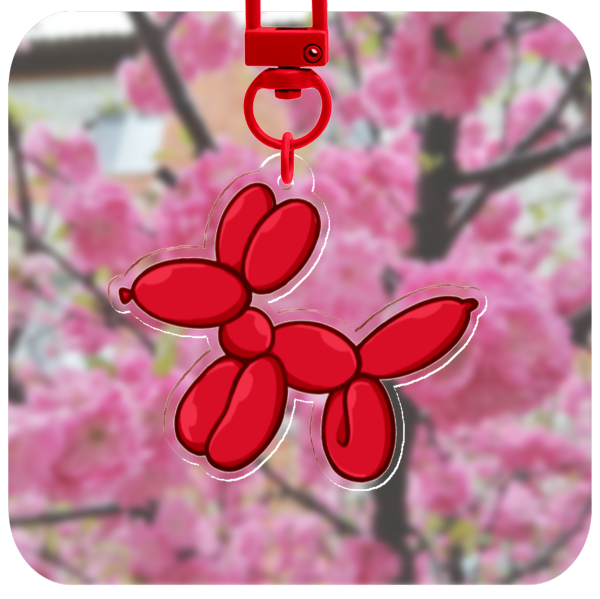 Balloon Dog Keychain (5cm)🎈
