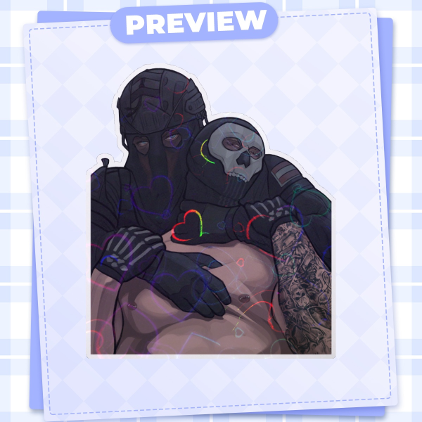 Könighost Holo Heart Sticker