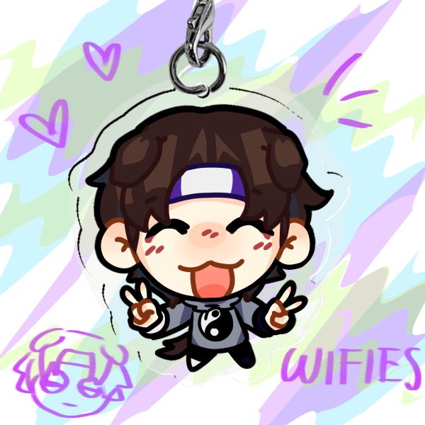 Wifies Minecraft Acrylic Keychain phone charm