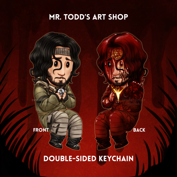 Iron Lung Simon the Convict Double-Sided Bloody Acrylic Keychain