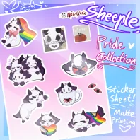 Sheeple Sticker sheet - Pride!