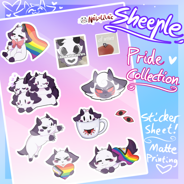 Sheeple Sticker sheet - Pride!
