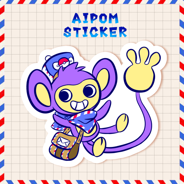 Aipom mail sticker
