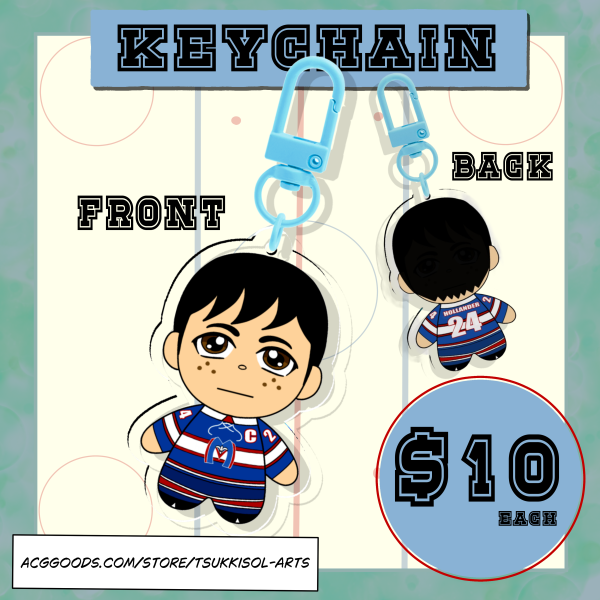 Chibi Shane Hollander Clear Acrylic Keychains