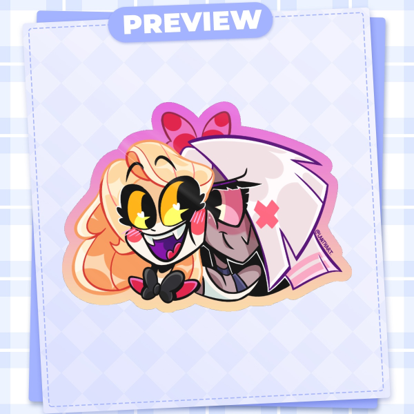 Hazbin Pilot Chaggie sticker