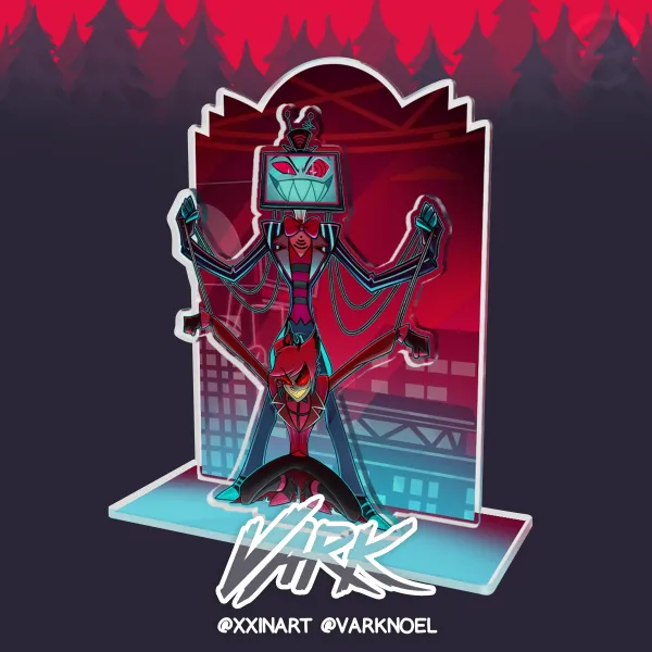 Vox and Alastor Double Insert Acrylic Standees