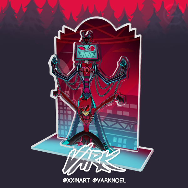 Vox and Alastor Double Insert Acrylic Standees