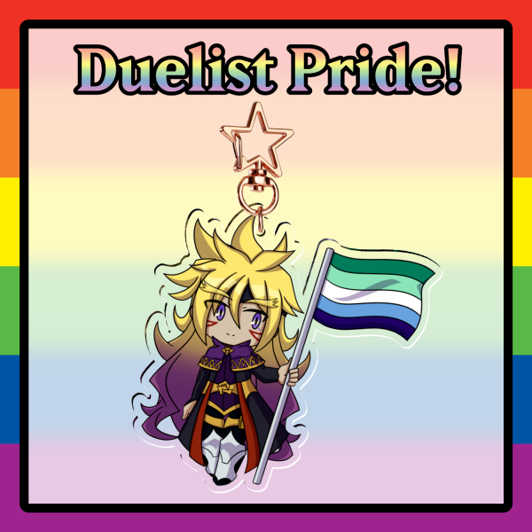 [YGO GO RUSH!!] Zuwijo Double-sided Gay Pride Keychain