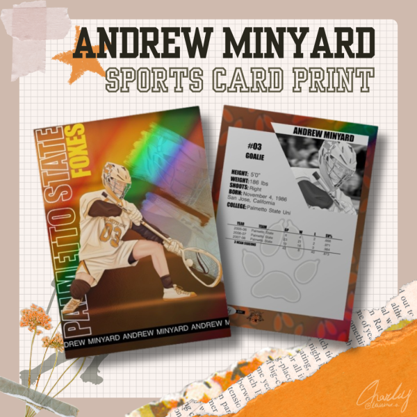 Andrew Minyard Holographic Sports Card Print