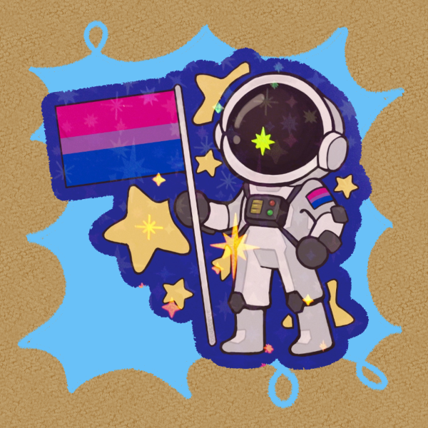 Bisexual Astronaut Sticker