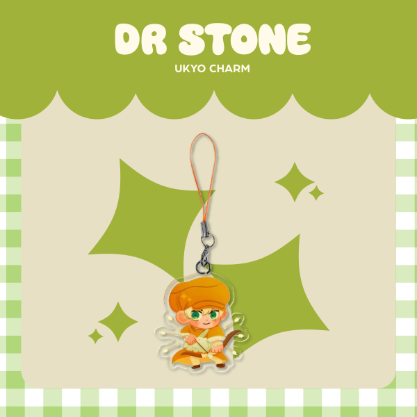 dr stone ukyo acrylic charm