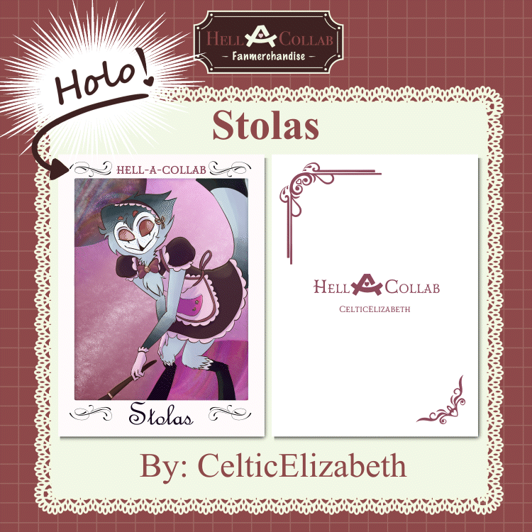 Stolas - Card || Maid Cafe Hell-a-Collab