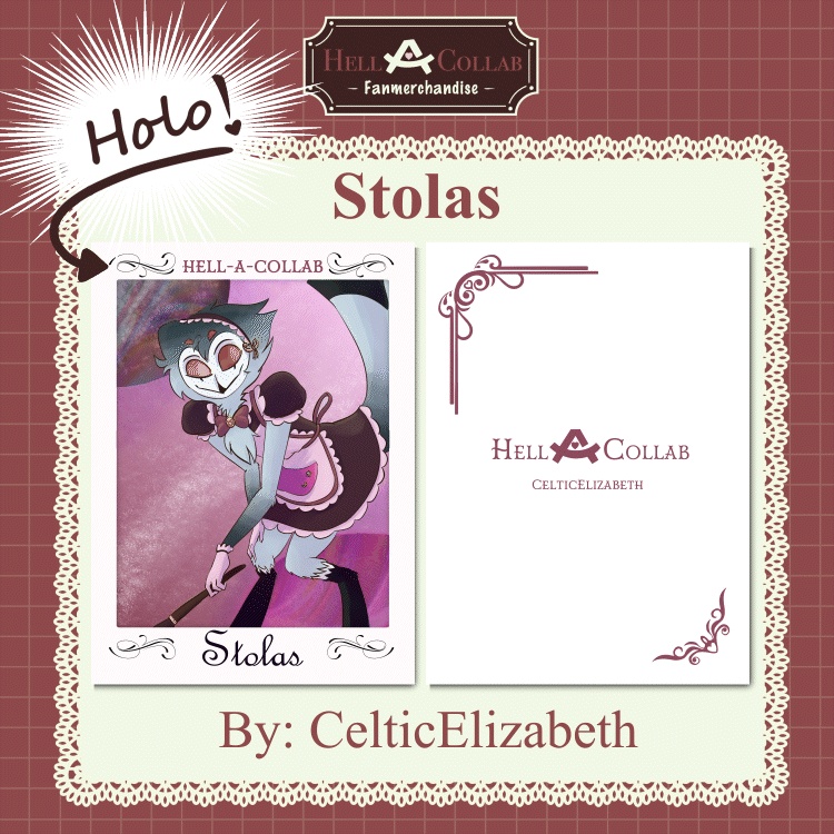 Stolas - Card || Maid Cafe Hell-a-Collab
