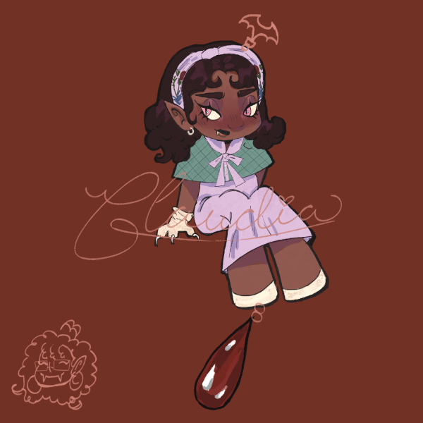 Delainey!Claudia IWTV Blood Charm Acrylic Keychain