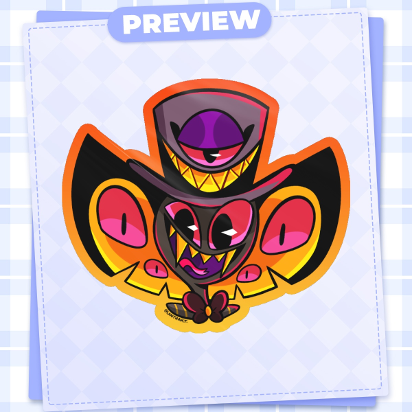 Hazbin Pilot Sir Pentious sticker