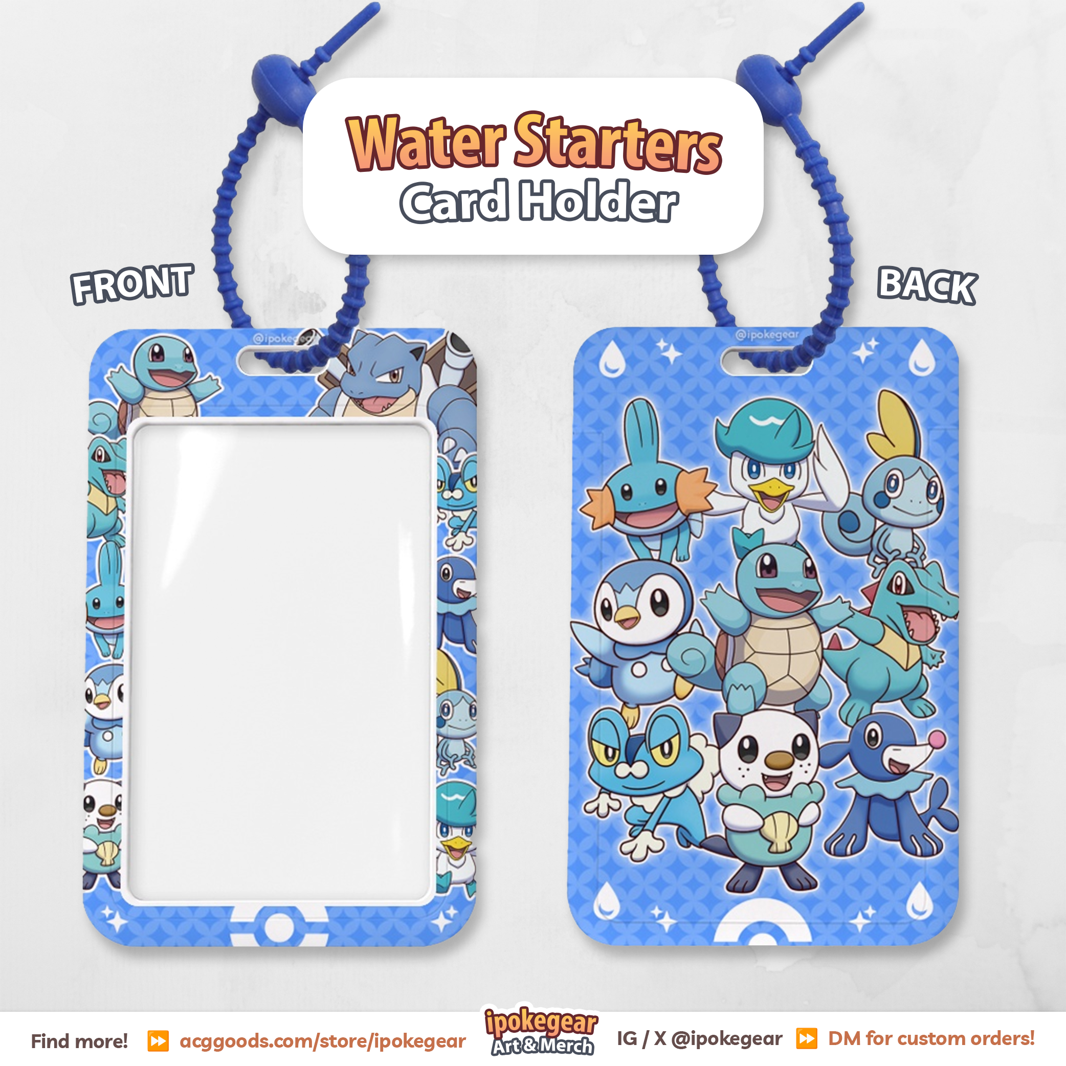 Water Starter Plastic Card Holder