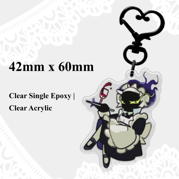 Maid Kurogiri Epoxy Acrylic Keychain