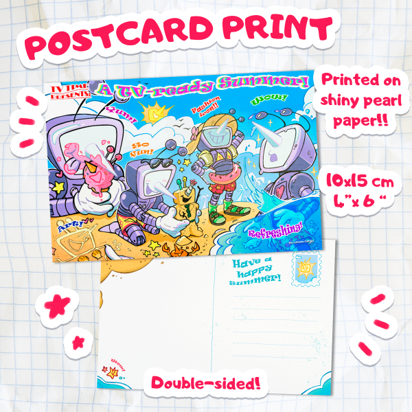 Summer Tenna - Postcard Print [Deltarune]