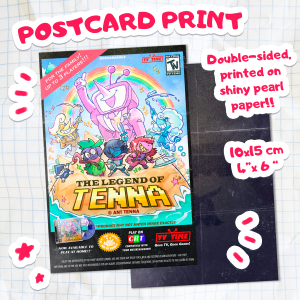 The Legend of Tenna - Postcard Print [Deltarune]