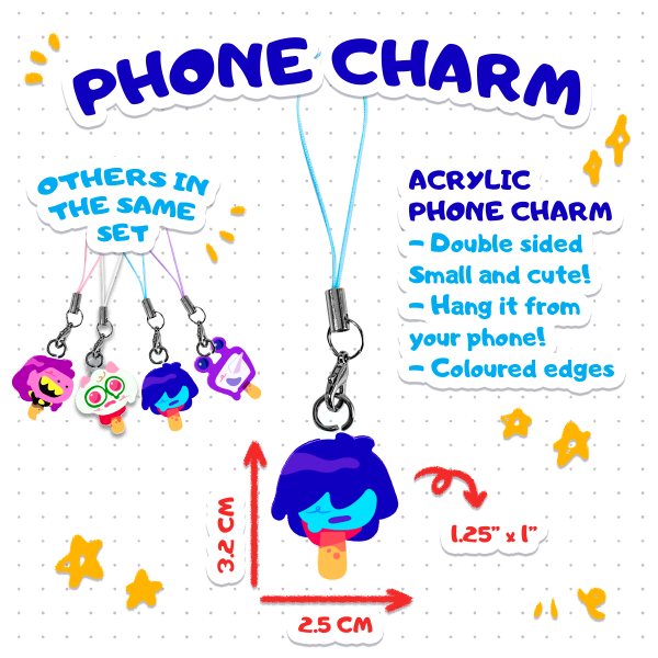 Kris Ice Cream - Acrylic Phone Charm [Deltarune]
