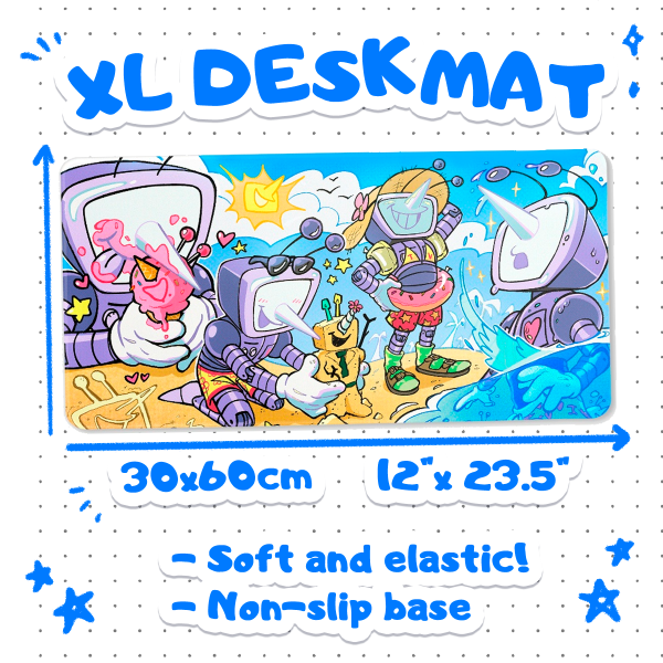 Summer Tenna - XL Deskmat [Deltarune]
