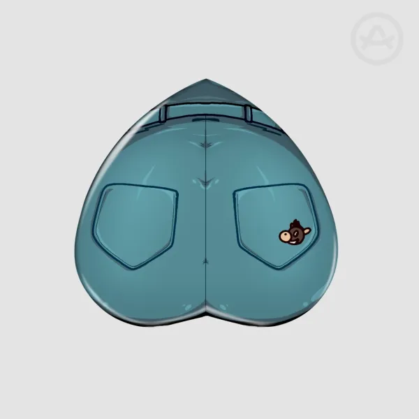 Jimmy Inverted-Heart Shape Holographic Badge